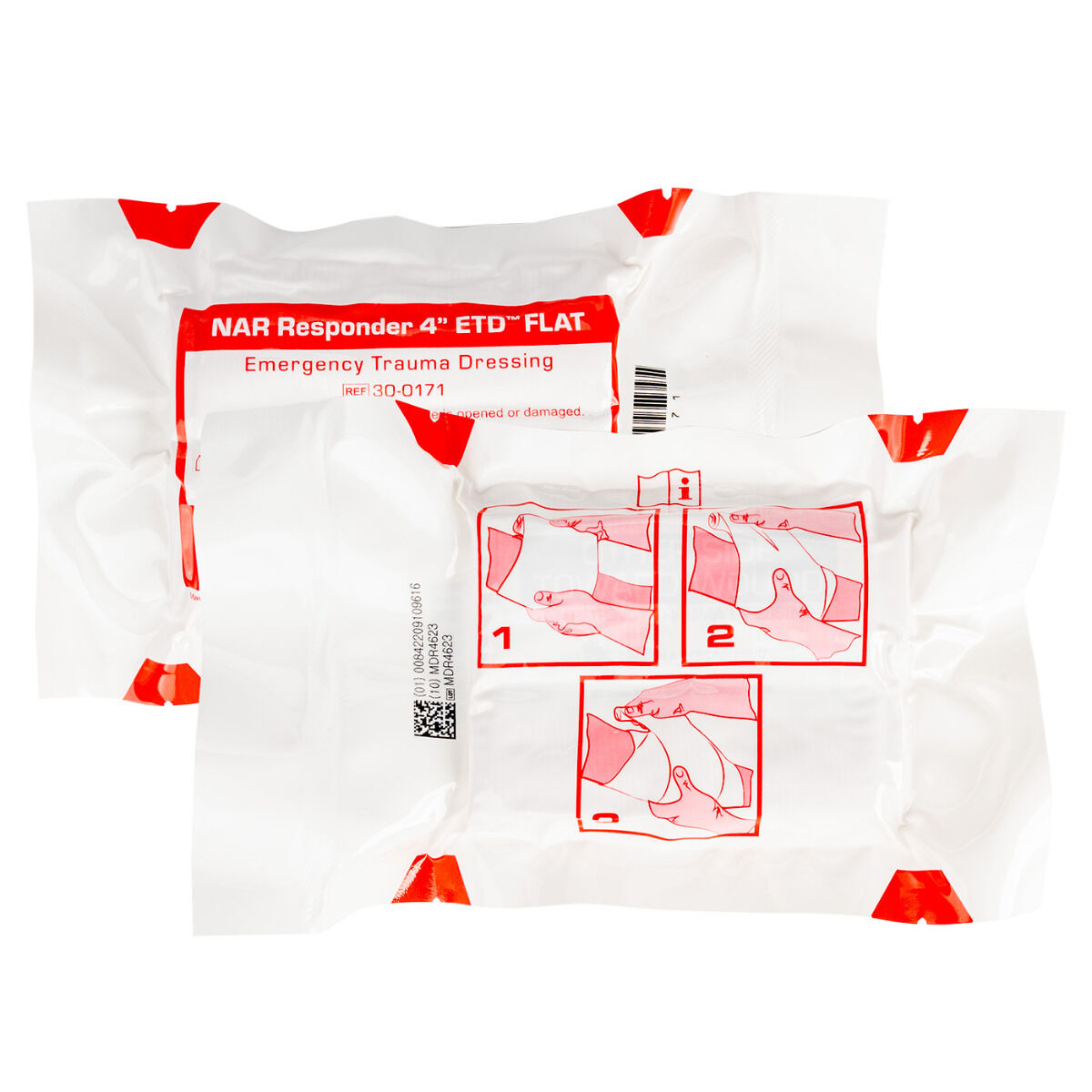 North American Rescue - Flat Responder Emergency Trauma Dressing (4 in.)