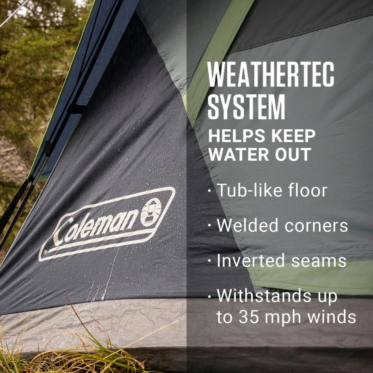 Coleman - 2-Person Skydome Dome Tent with WeatherTec, Blue