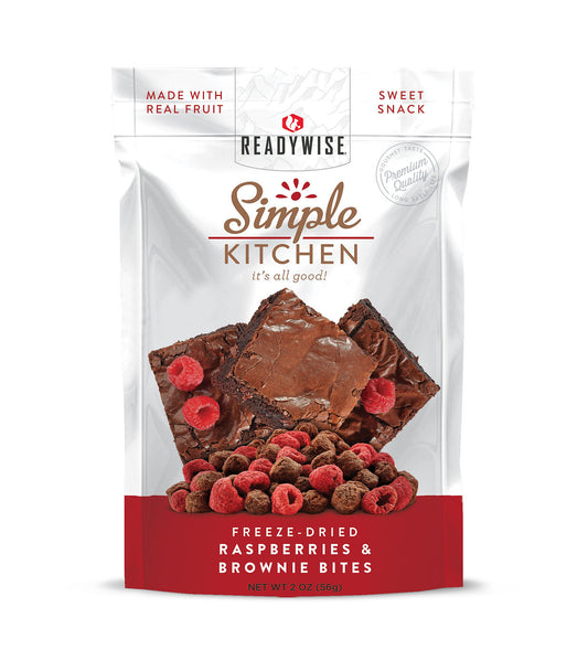 ReadyWise - 6 CT Case Simple Kitchen Raspberries & Brownie Bites