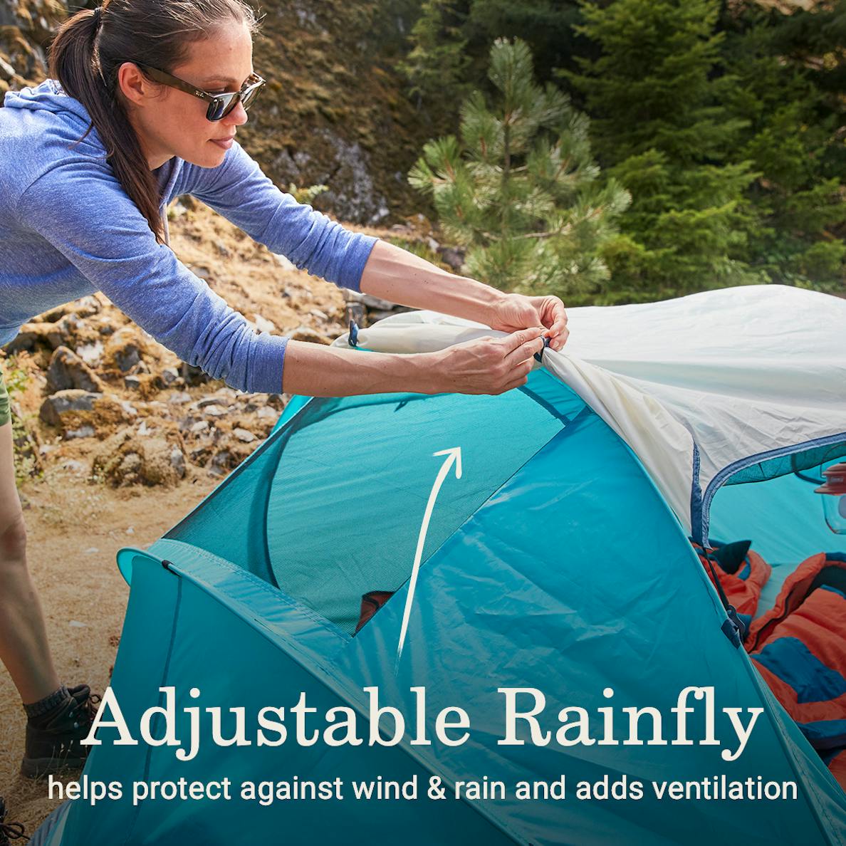 Coleman - 2-Person Camp Burst Pop-Up Tent with Rainfly