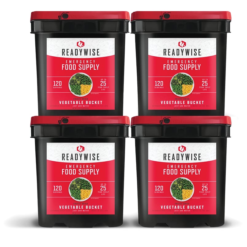 ReadyWise - 480 Serving Freeze Dried Vegetable Bundle