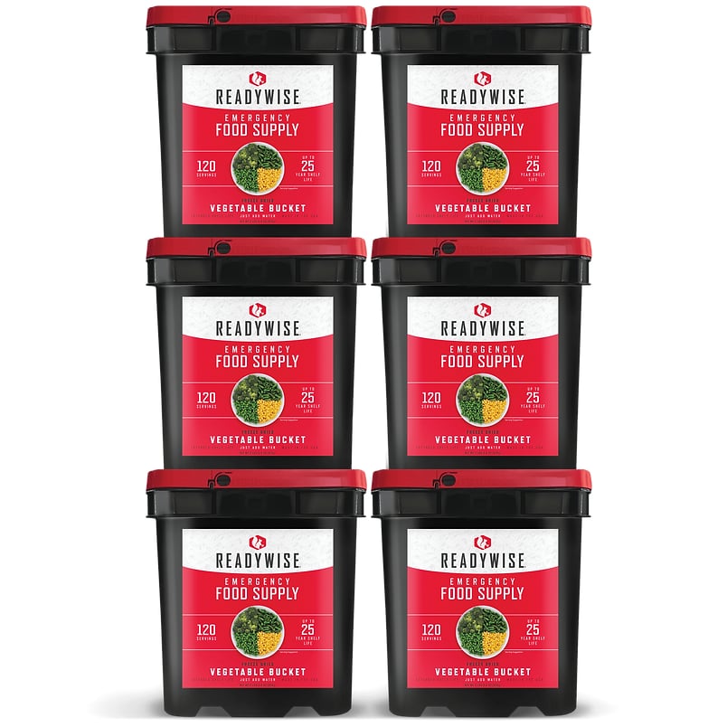 ReadyWise - 720 Serving Freeze Dried Vegetable Bundle